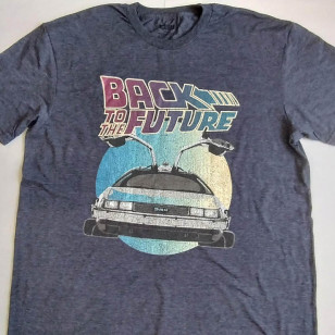 Back To The Future - Delorean Circle Official T Shirt ( Men L, XL ) ***READY TO SHIP from Hong Kong***